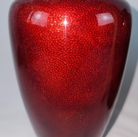 Pair Of Japanese Ginbari Cloisonne Cherry Blossom/Bird Pigeon Blood Vase 7" - Picture 7 of 7